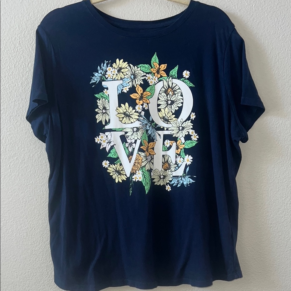 Style & Co. Navy Blue Tee
